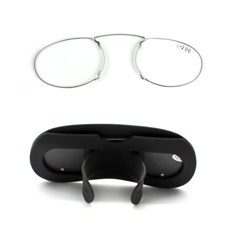 Pince-nez Mini Nose Clip Women Readers Mens Foam Reading Glasses Man Presbyopia Glasses 1.0 1.5 2.0 2.5 3.0