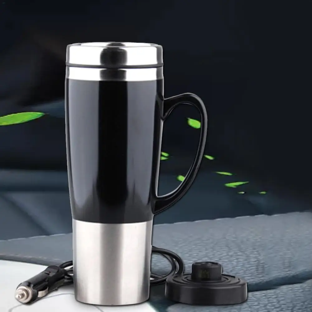 12V автомобильная электрическая чашка из нержавеющей стали для путешествий с