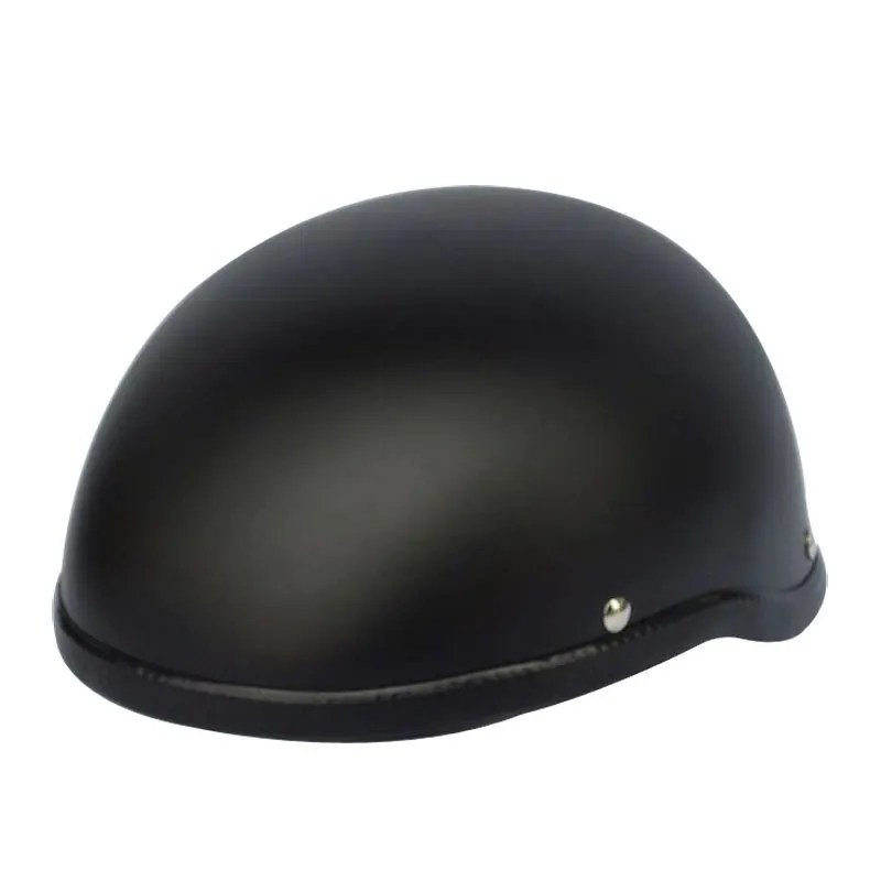 

1Piece 57-62cm ABS Plastic Motorcycle Helm Motorcross Capacete Half Helmet for Retro Matte Bright Black