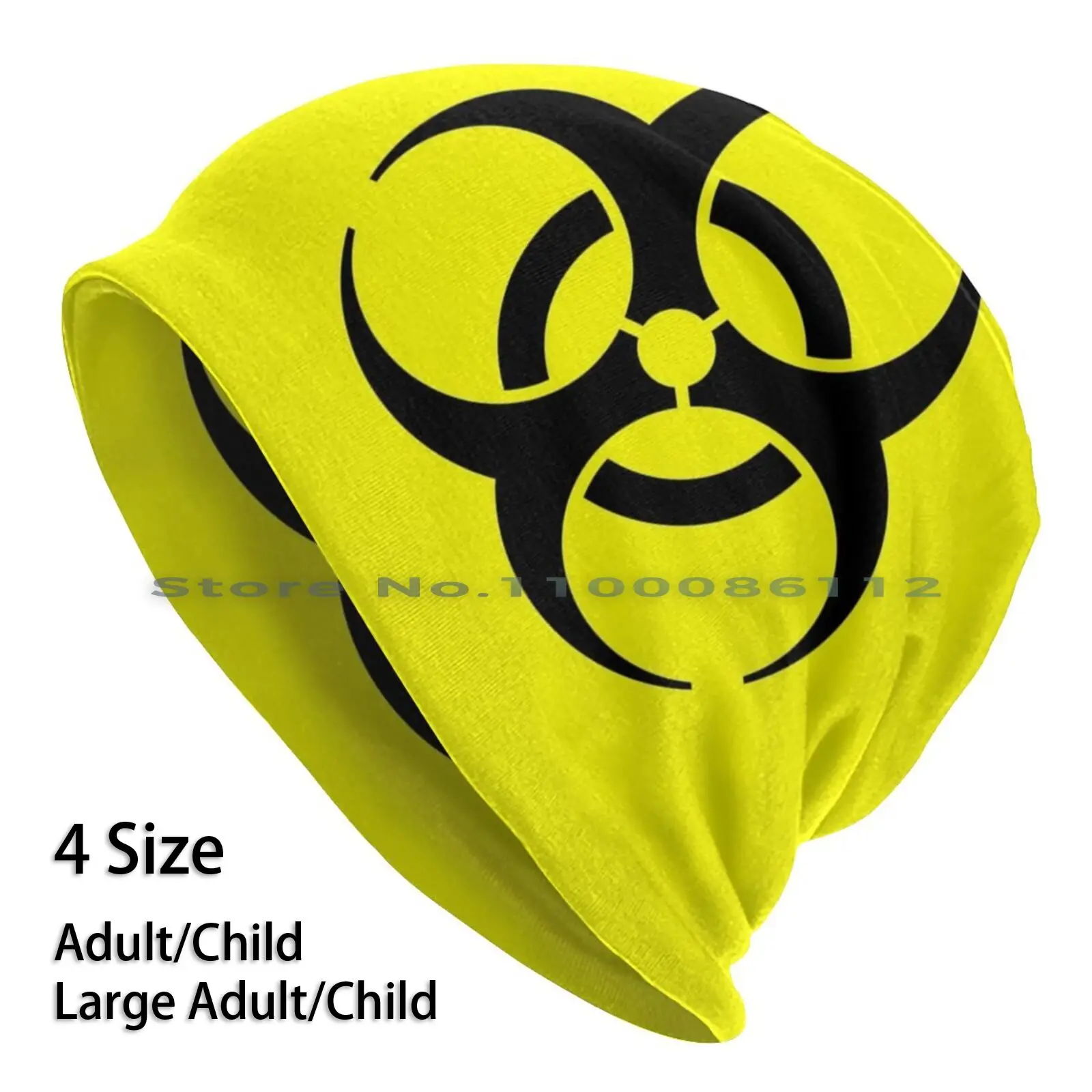 

Biohazard Beanies Knit Hat Biohazard Symbol Warning Danger Infection Biological Emblem Badge Logo Nuclear Radiation Apocalyptic