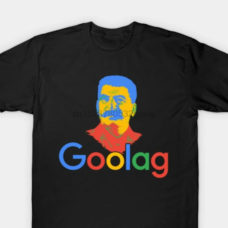 100% хлопок Круглый вырез на заказ мужские футболки с принтом Футболка Goolag Stalin Gulag
