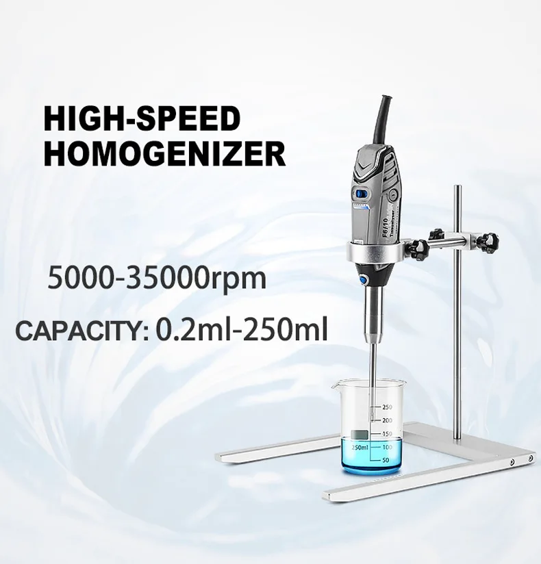 Ручной гомогенизатор высокого скорости лабораторная ткань ручной эмульгатор