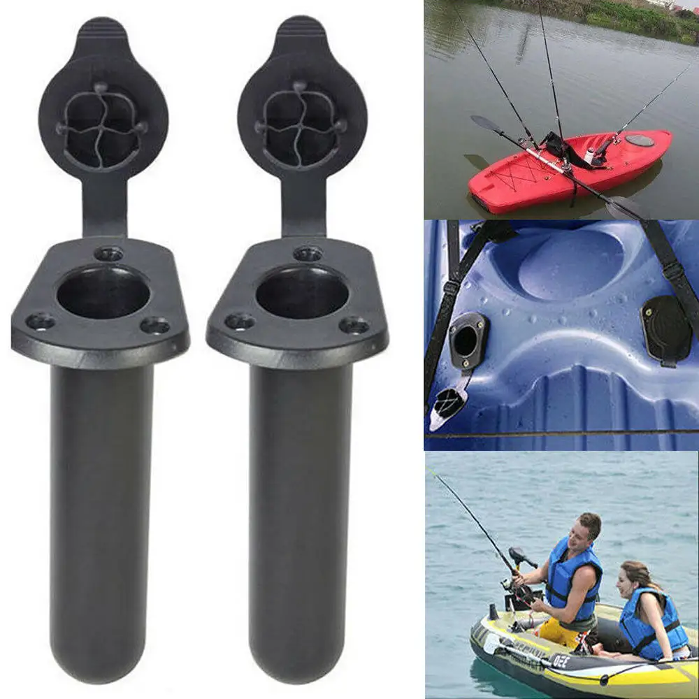 2 шт. держатель для удочки и рыболовных лодок с крышкой Каяка рыболовные снасти