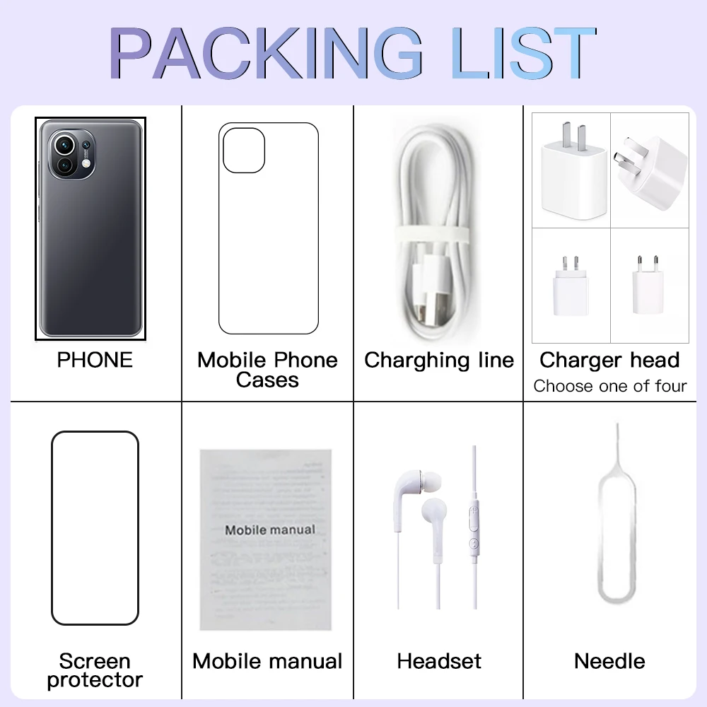 

M11 Ultra 5G 6.7Inch Smartphone Global Version Send Headset Snapdragon888 Mobile Phone 16G+512G Android11 Deca Core Cellphone