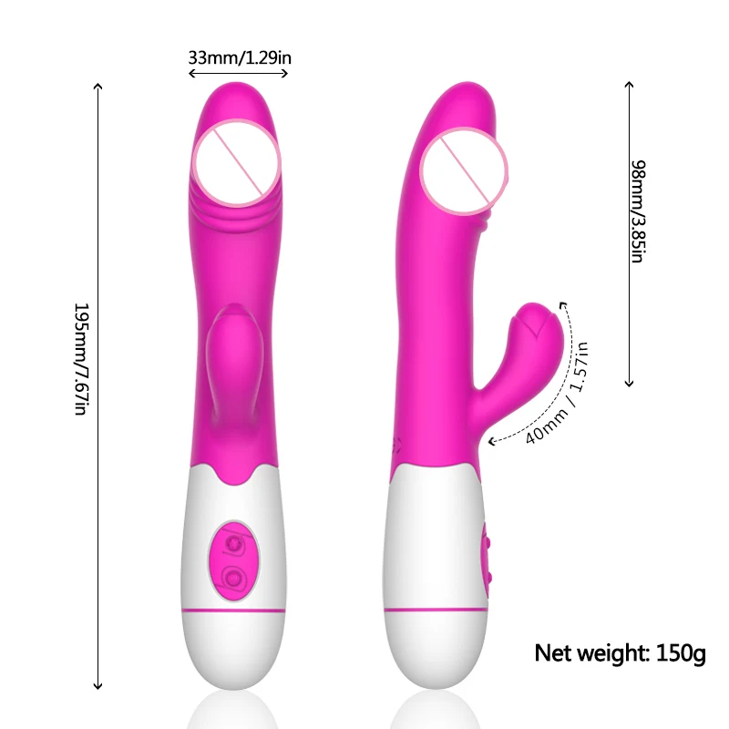 30 Speed Dildo Rabbit Vibrator G Spot Vagina Clitoris Vibrators Female Electric Motor Massager Masturbation Sex Toy for Women | Красота и
