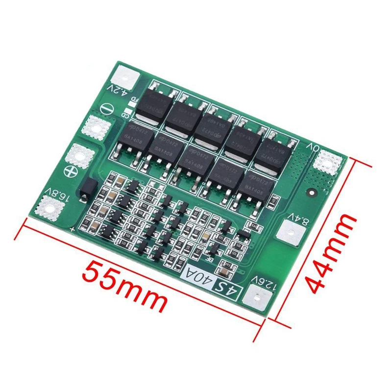 Горячая 3C-4S 40A литий-ионный Батарея 18650 Зарядное устройство Pcb плата защиты Bms для