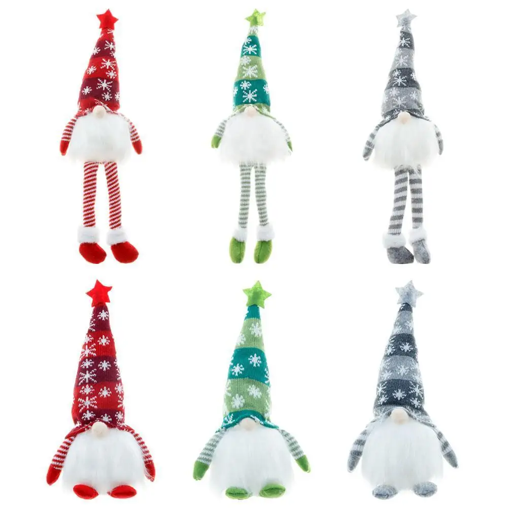 

Рождественские куклы, веселые украшения для дома, Рождественское украшение, рождественские светящиеся куклы с длинными ногами без лица для...