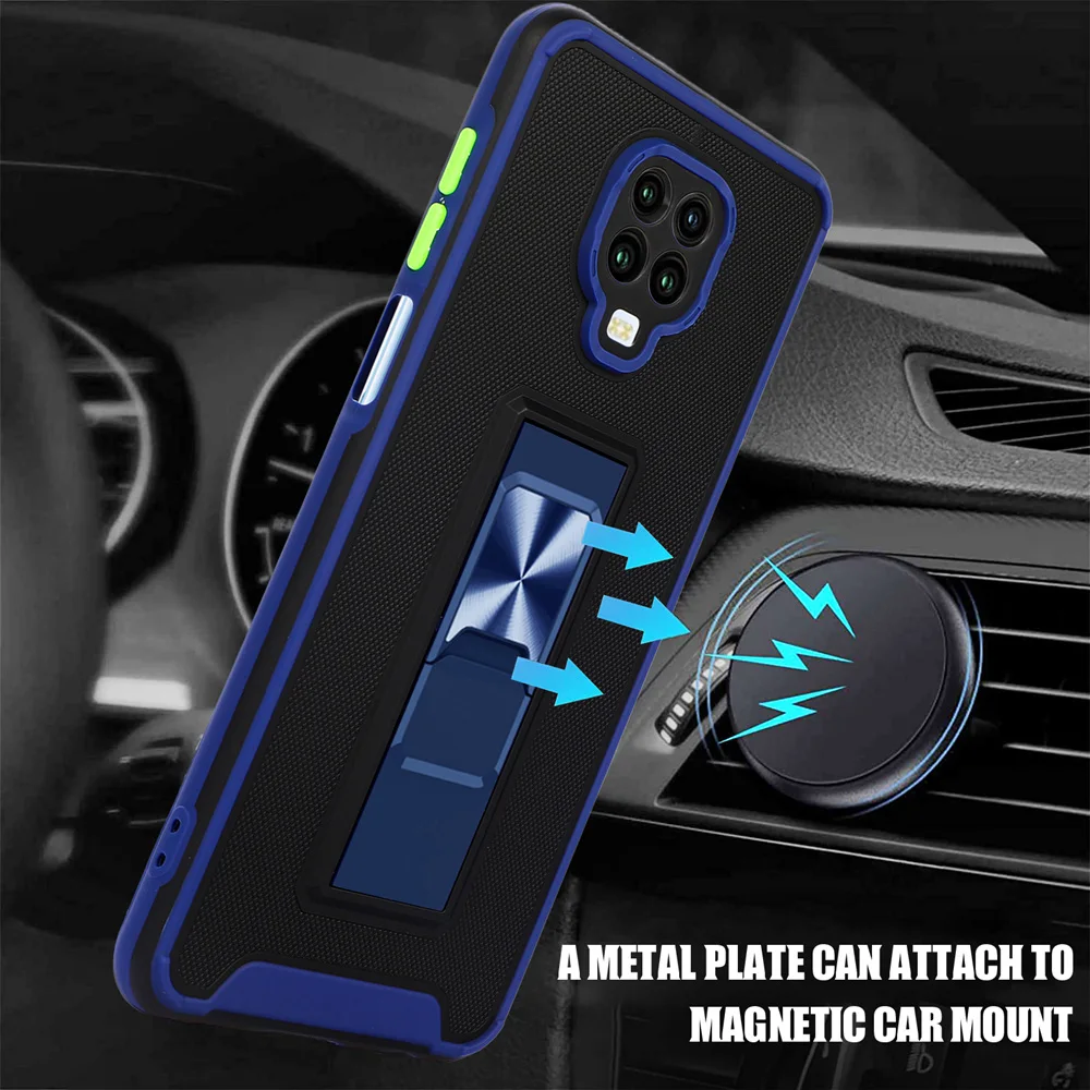 Противоударный армированный чехол KEYSION для Xiaomi Redmi Note 10 Pro 10S чехол-подставка