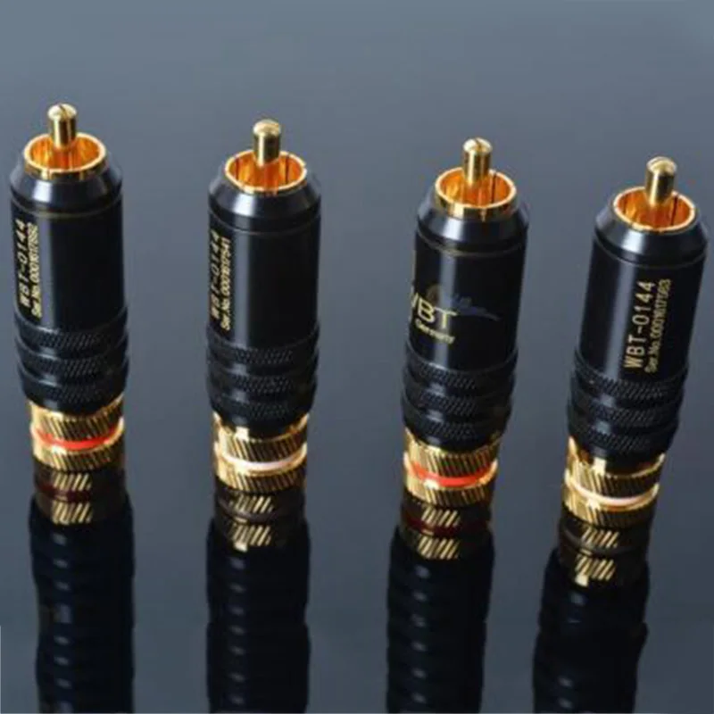 4Pcs Rca Locking Plugs o Video Connectors | Электроника