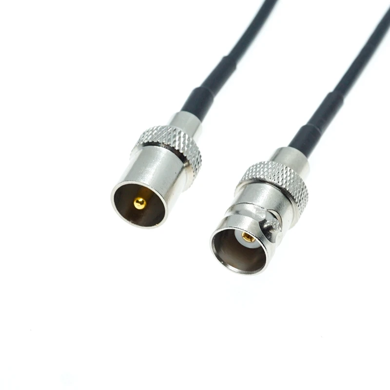

RG174 BNC male to IEC DVB-T PAL male Coax RF Pigtail FPV Jumper Cable