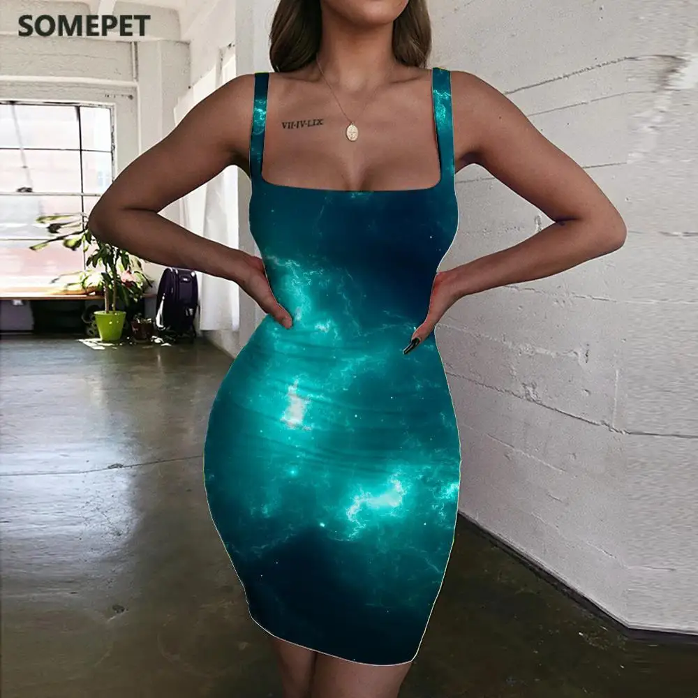 SOMEPET Galaxy Dress Women Nebula Ladies Dresses Sky Bodycon Dress Universe Halter Sleeveless Womens Clothing Party Short
SOMEPET Galaxy Dress Women Nebula Ladies Dresses Sky Bodycon Dress Universe Halter Sleeveless Womens Clothing Party Short