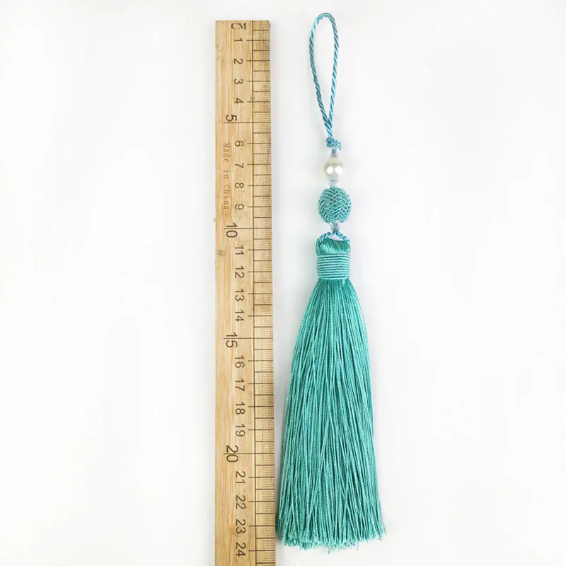 Новый список 25 см полиэфирная кисточка жемчужная Висячие уши шелковая швейная