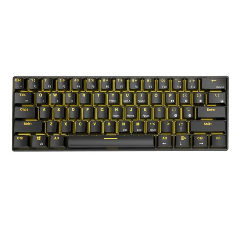 Проводная Механическая игровая клавиатура Royal Kludge RK61 с bluetooth и двойным режимом 60%