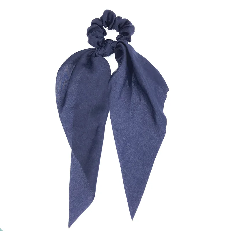 Одноцветные винтажные резинки для волос модные ленты девочек трикотажные