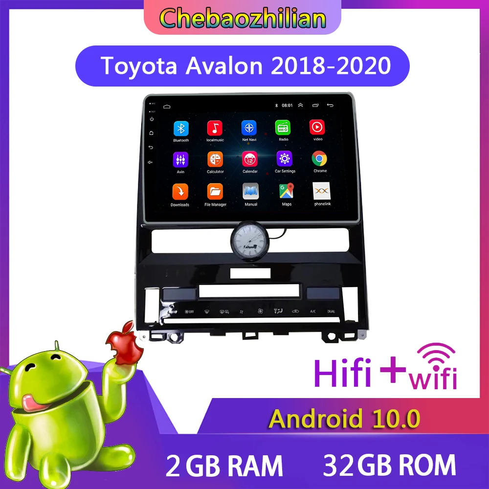 Автомобильный мультимедийный плеер с GPS-навигацией Android 10 0 для Toyota Avalon 2018-2020 Карта
