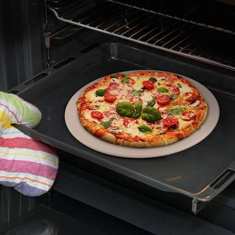 

Pizza Stone 15 inch Round Baking Stone for Bread Ceramic Pizza Grilling Stones for Cooking and Baking BBQ and Grill