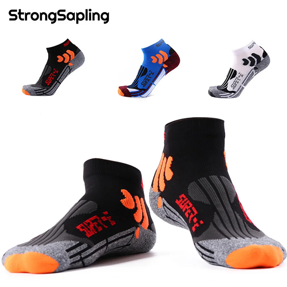 

Men Cycling Sock Breathable Professional Outdoor Basketball Socks Protect Feet Wicking Bike Running Football Sport Socks 3 Pairs