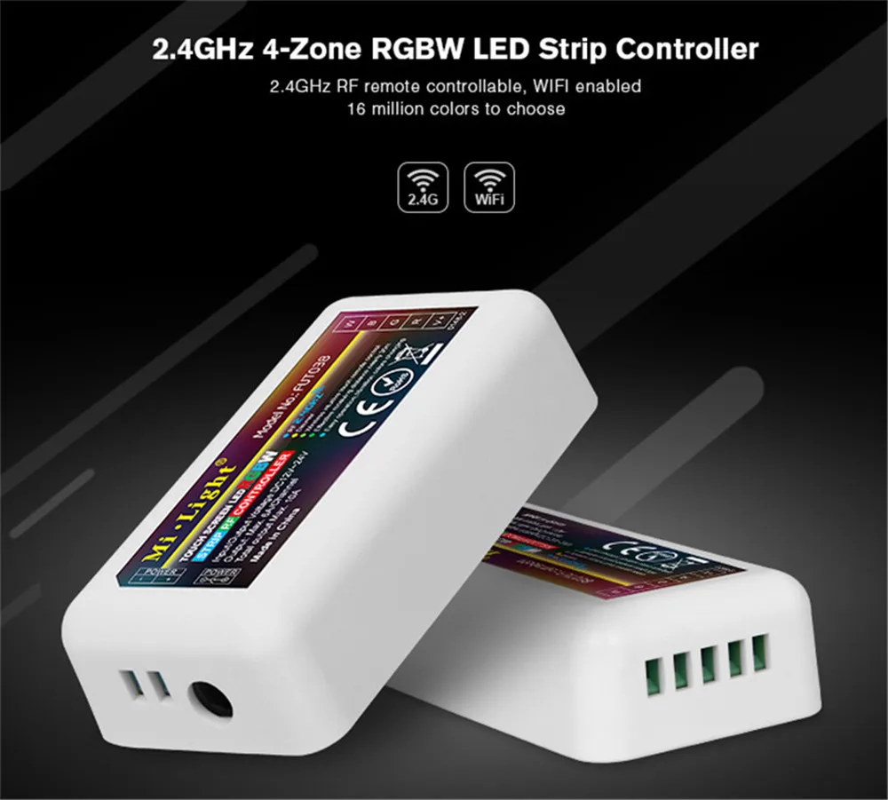 MiLight 2.4G RF Wireless Single Color Dimmer CCT RGB RGBW RGB+CCT FUT035 FUT036 FUT037 FUT038 FUT039 LED Strip Controller | Лампы и