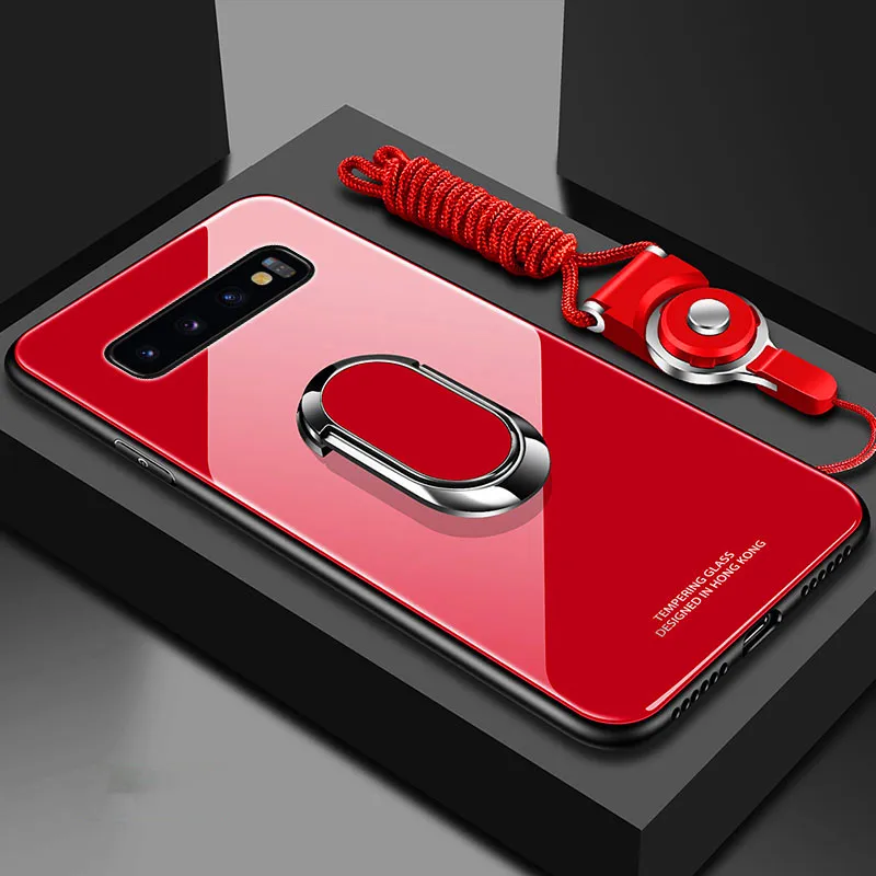 Чехол с кольцом подставкой для Samsung Galaxy S20 S21 S10 Lite S9 S8 Plus Note 20 Ultra 10 8 9 S10E 5G