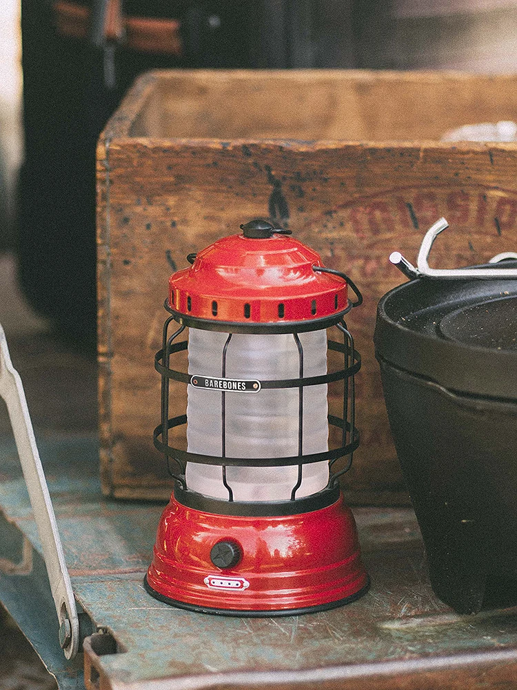BAREBONES American light luxury retro outdoor rechargeable camping lamp home dining portable LED lantern | Лампы и освещение