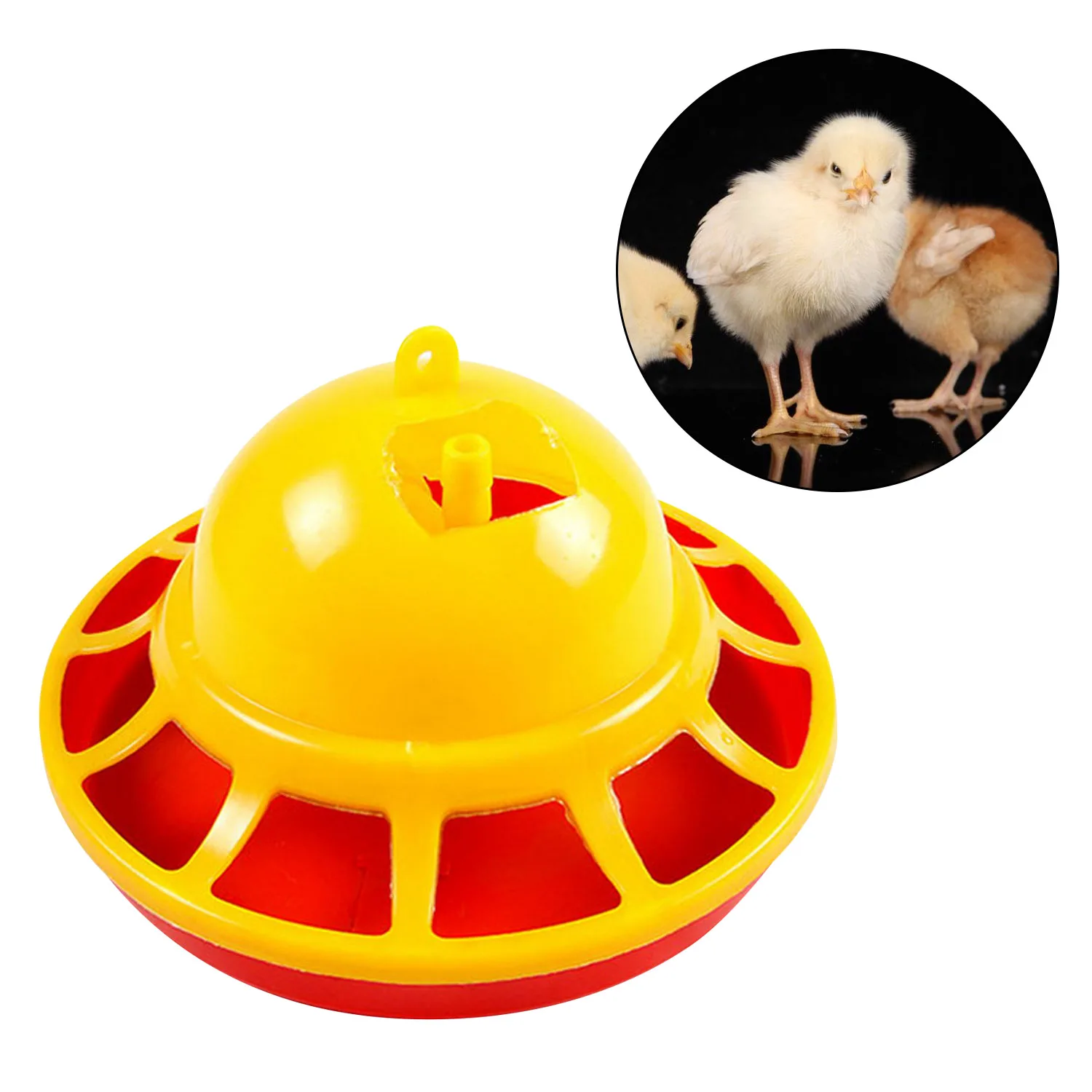 Behogar 18x10 см Мульти-сетка Пластик ниппельный воды кормушки поилки для курочка