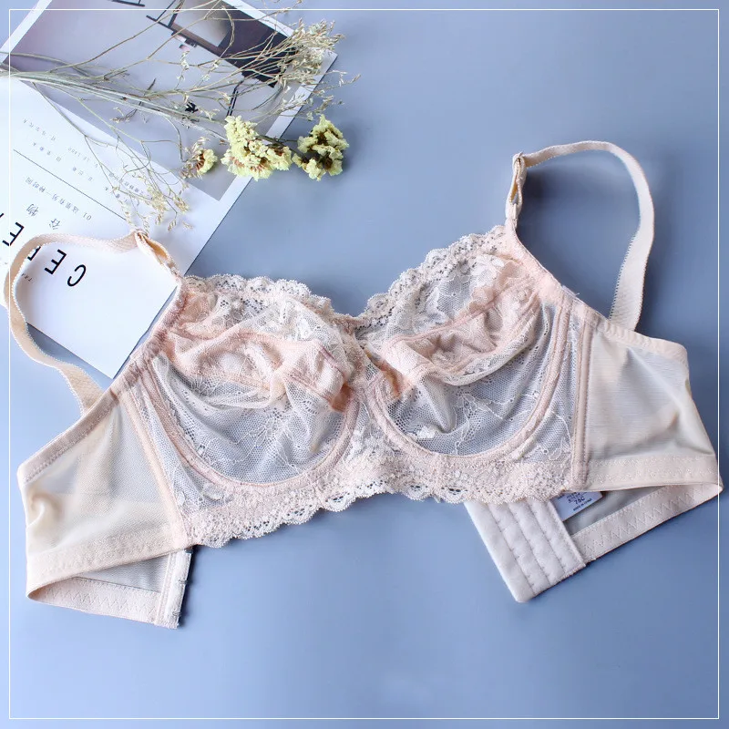 

Womens Sheer Lace See Through Sexy Bra Underwire Bra Unlined Minimizer Intimates Bra 75 80 85 90 95 100 105 110 B C D E F G H