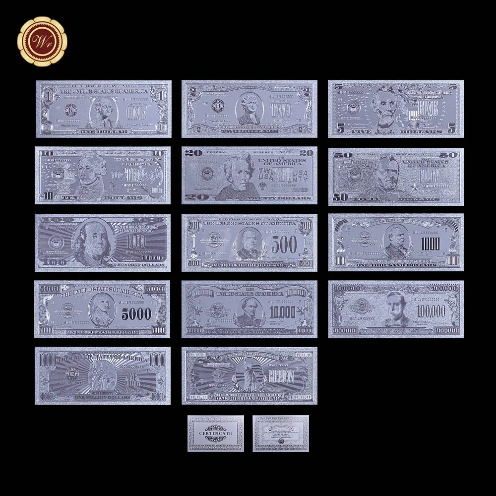 Набор золотых банкнот 24 карата редкая Америка 1899 и 1901 годов|Золотые банкноты| |