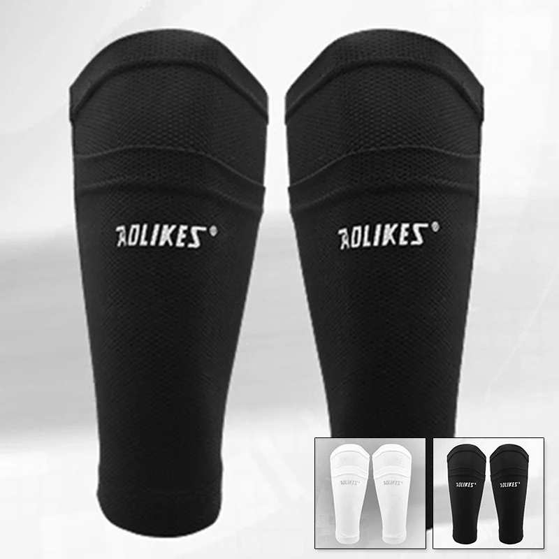 

1Pair Men Soccer Football Shin Pads Holder Support Socks Guard Protector Sleeves Insert Pocket Protective Adults Teenagers
