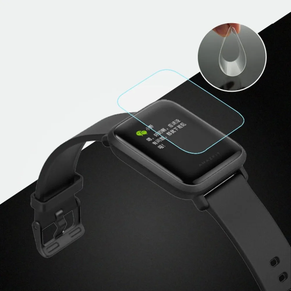 Мягкая прозрачная защитная пленка из ТПУ HD для смарт часов Xiaomi Huami Amazfit Bip BIT PACE