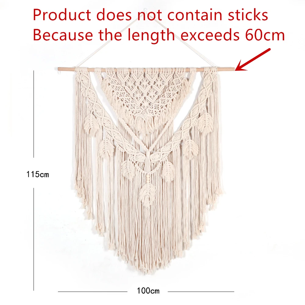 Настенный Гобелен из макраме большой размер богемный шикарный ручной работы