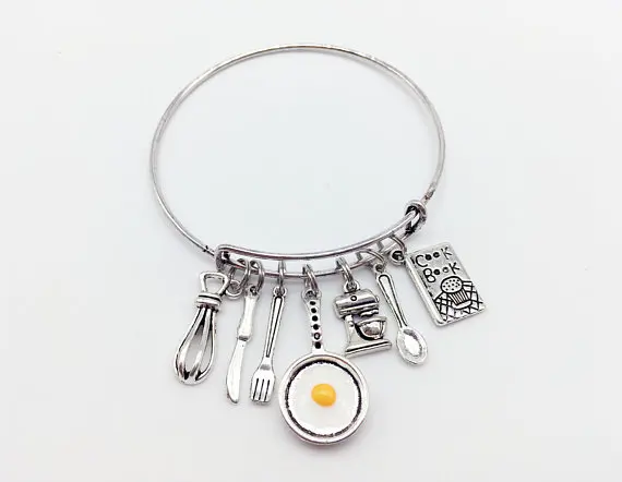 Кофемашина взбиватель столовый нож Вилка Ложка поварская книга Подвеска Амулет