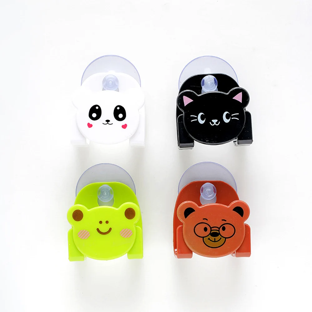 

Cartoon Kitchen Bathroom Hook Soap Towel Sponge Shelf Wall Mount Sucker Holder Sucking Disc Sponge Rag Storage Rack