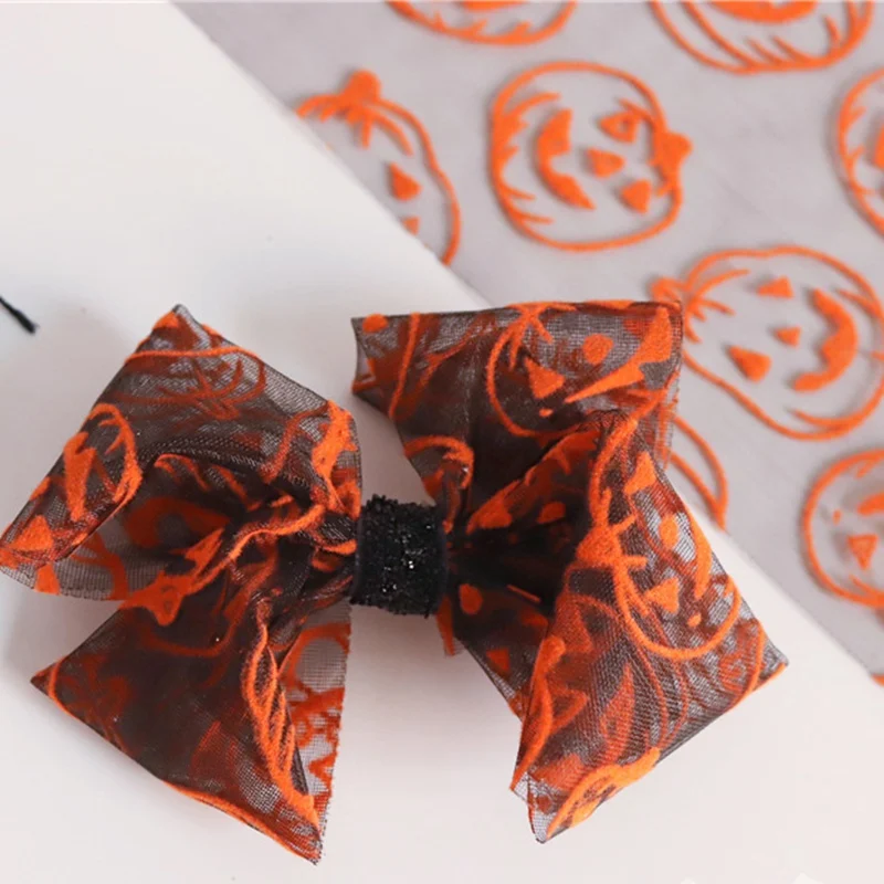 7 см * 10 ярдов Хэллоуин деко рулон ленты с Тыквой и пауком принты для Хэллоуина