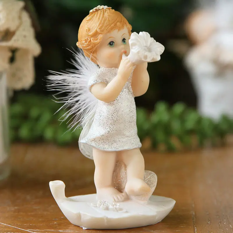 3 вида стилей смолы Детские ангел фигурка Прекрасный Ангел миниатюры милый Фея