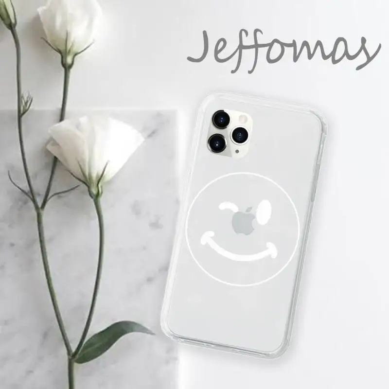 

Sad boy happy face Phone Case Transparent for iPhone 11 12 mini pro XS MAX 8 7 6 6S Plus X 5S SE 2020 XR