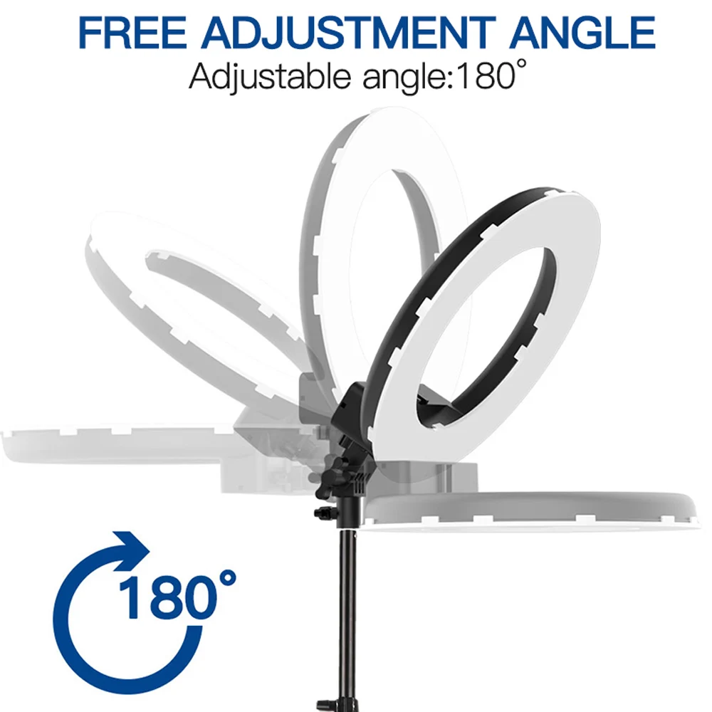 SPASH RL-12 кольцевой светильник светодиодный кольцевая лампа для фотосъемки со