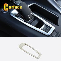 stainless steel for peugeot 3008 gt 5008 2017 2020 accessories car gear shift knob frame panel decoration cover trim car styling