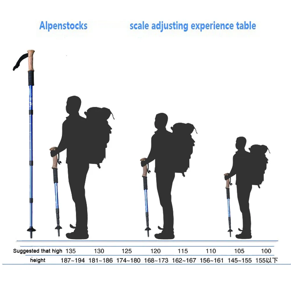Многофункциональные складные сверхлегкие быстроходные треккинговые палки
