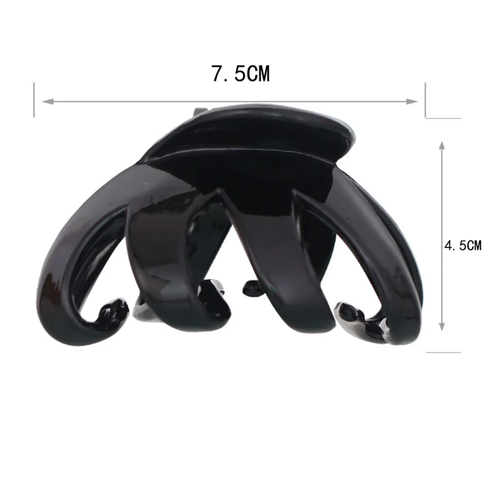 Женские Простые заколки для конского хвоста большие зажимы волос Нескользящие с