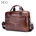Портативный портфель для ноутбука, мужские сумки из натуральной воловьей кожи с верхним слоем, мужские сумки через плечо, мужская сумка для хранения
