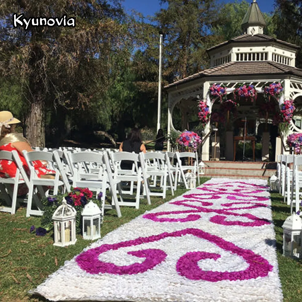 

Kyunovia Artificial Silk Rose Petals Wedding Party Decoration Wholesale 1000pcs/lot romantic Artificial Flowers Petal KY126
