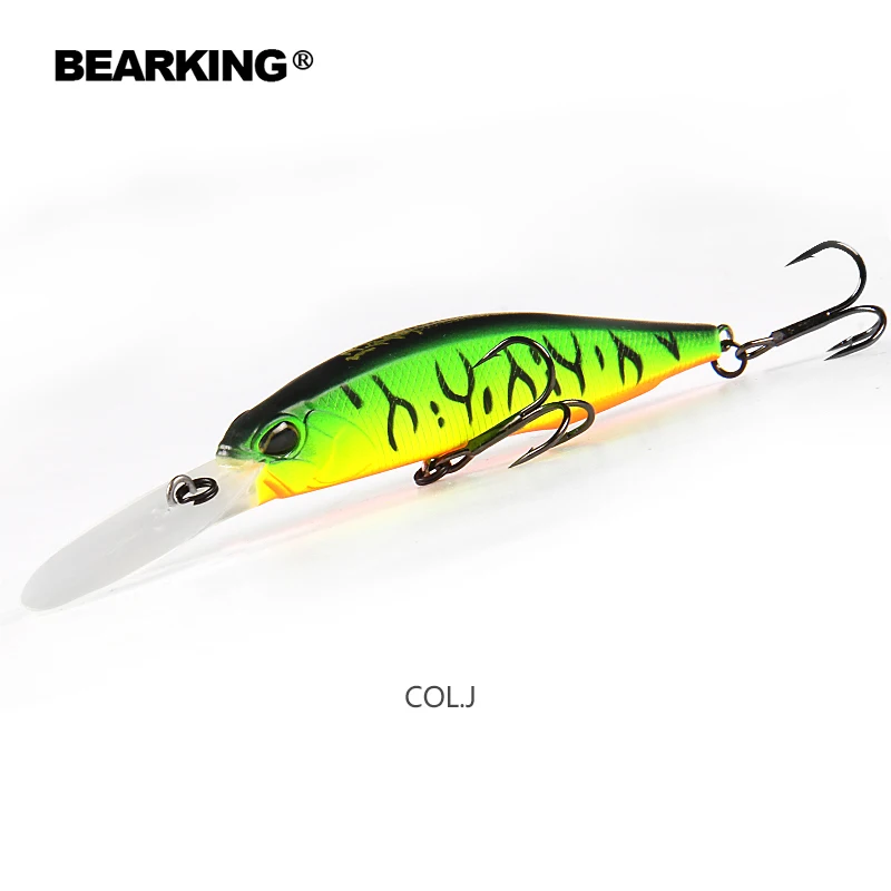 BEARKING 10 см 16 г приманка воблеры и крутящиеся приманки жесткая приманка Щука искусственная приманка рыболовные снасти бас форель рыболовные приманки - Цвет: J