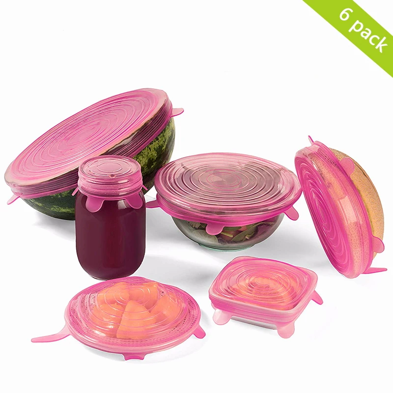 Кухонные аксессуары силиконовая растягивающаяся Герметичная крышка для