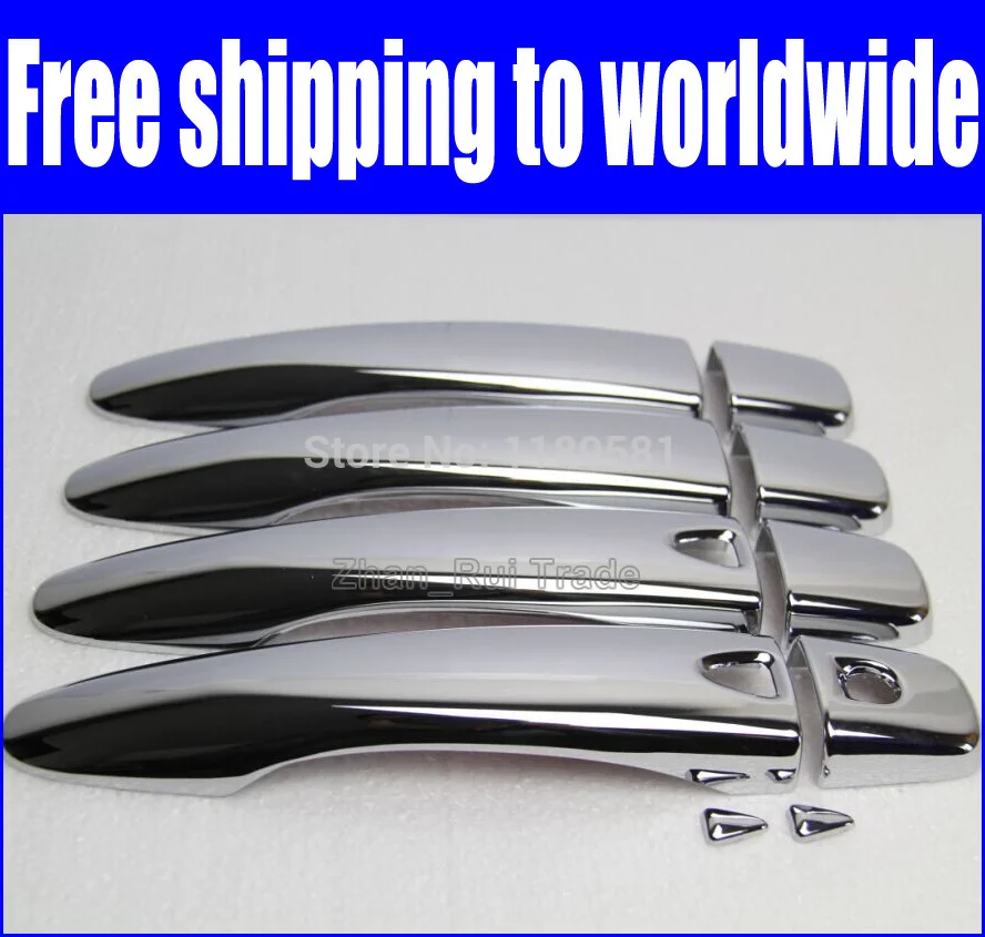 

For Nissan Qashqai 2014 2015 2016 ABS Chrome Car Decoration Door Handle Cover Trim Molding With Smart Hole