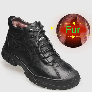 Reeteneмужские зимние ботинки; модные теплые кожаные ботильоны; зимние теплые мужские кроссовки; нескользящая зимняя обувь для мужчин