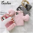 Роскошный подвесной чехол для телефона Xiaomi Redmi 8 8A 9A 9C 9 Note 10 9 4 4X 5 6 Pro 9s 7 8 Pro 8T 5 Plus 5A 6 6A, плюшевые меховые чехлы