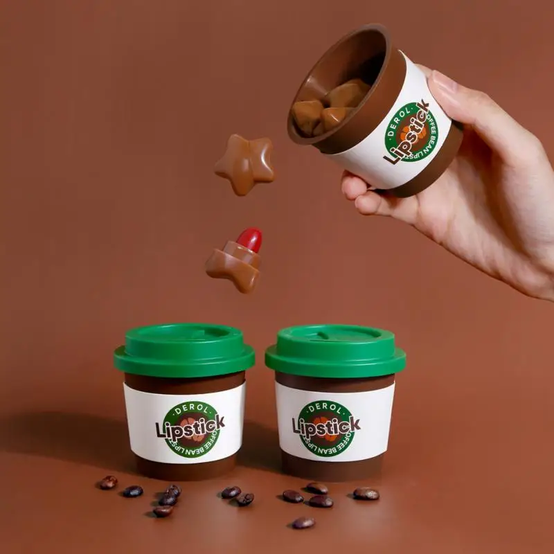 

6 Colors Matte Coffee Lipstick Makeup Moisturizing Waterproof Coffee Star Candy Mini Capsule Lip Gloss Korean Cosmetics TSLM1