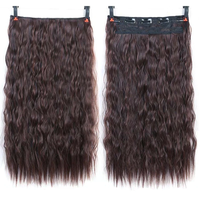 Высокотемпературные синтетические волосы XUANGUANG для наращивания черно