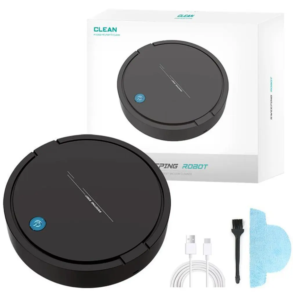 

Smart Robot Vacuum Cleaner USB Rechargeable Automatic Sweeping Mopping Robotic Vacuum Cleaner Machine