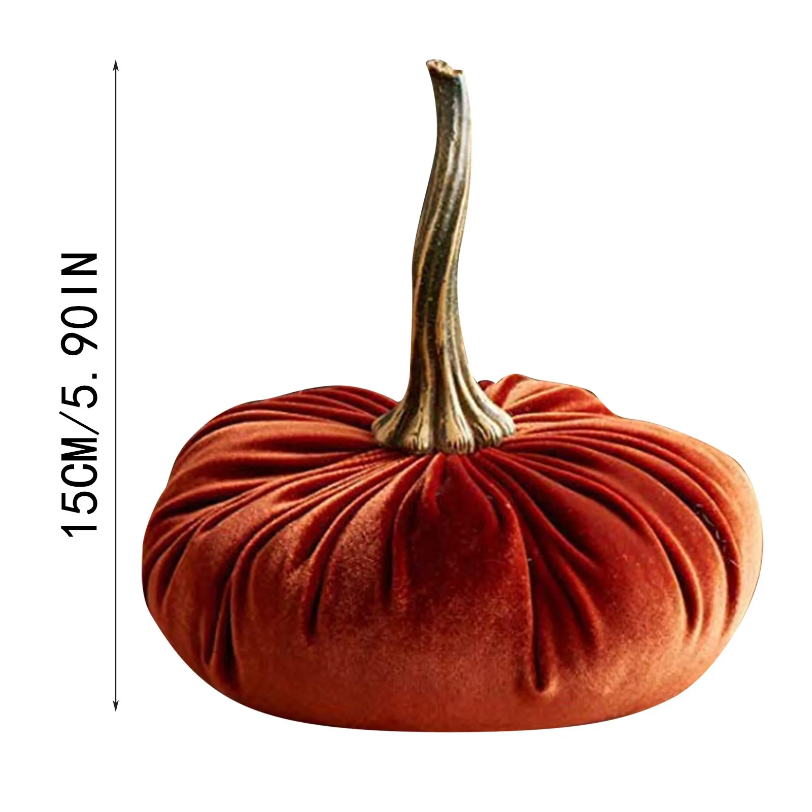 1Pcs Handmade Velvet Pumpkins Decor Super Soft Stuffed Pumpkin With Exquisite Halloween Holiday Diy Подарок На Хэлло | Дом и сад